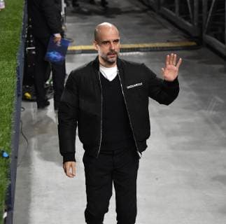 20 02 2019 Football UEFA Champions League Season 2018 2019 Round of sixteen first leg FC Schalke 04 Manchester City coach Pep Guardiola Manchester City Team2