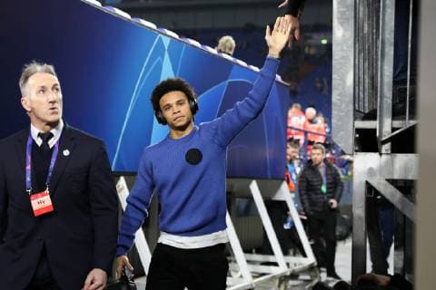 20 02 2019 Soccer Season 2018 2019 Champions League Round of 16 FC Schalke 04 Manchester City Leroy Sane Leroy Sane Manchester City Gelsenkirchen Veltins Arena Germany