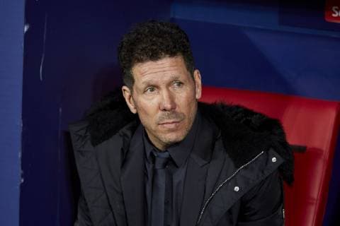 Atletico de Madrid s coach Diego Pablo Simeone during UEFA Champions League match, Round of 16, 1st leg between Atletico de Madrid and Juventus at Wanda Metropolitano Stadium in Madrid, Spain. February 20, 2019.  (201902200065)