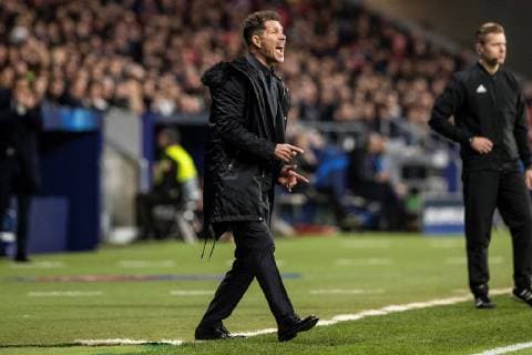 epa07383871 Coach of Atletico de Madrid Diego Simeone reacts during the UEFA Champions League round of 16 first leg match between Atletico de Madrid and Juventus at Wanda Metropolitano stadium in Madrid, Spain, 20 February 2019. Atletico de Madrid vs Juventus !ACHTUNG: NUR REDAKTIONELLE NUTZUNG!  Copyright: xRodrigoxJimenezx GRAF915 20190220-636862953675627591