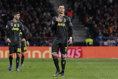 Juventus Cristiano Ronaldo during UEFA Champions League match, Round of 16, 1st leg between Atletico de Madrid and Juventus at Wanda Metropolitano Stadium in Madrid, Spain. February 20, 2019.  (201902200157)
