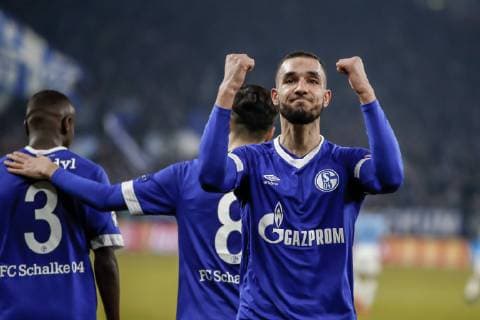 20 02 2019 Football Season 2018 2019 Champions League Round of 16 FC Schalke 04 Manchester City Nabil BENTALEB FC Schalke 04 Gelsenkirchen Veltins Arena Germany