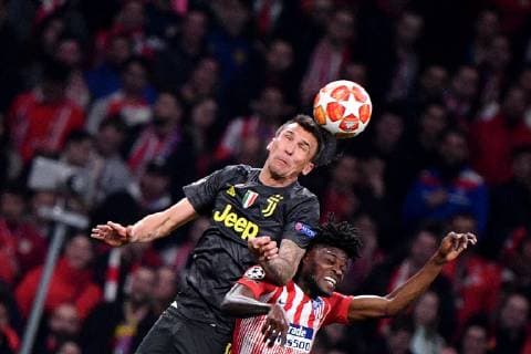 Photo Alfredo Falcone - LaPresse20 02 2019 Roma (Italy SoccerAtletico Madrid - JuventusUefa Champions League 2018 2019 - Wanda Metropolitano Stadium of MadridIn the pic:mandzukic and thomas  Copyright: xAlfredoxFalconex-xLaPresse ALFREx