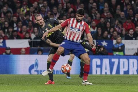 Atletico de Madrid s XXX and Juventus XXX during UEFA Champions League match, Round of 16, 1st leg between Atletico de Madrid and Juventus at Wanda Metropolitano Stadium in Madrid, Spain. February 20, 2019.  (201902200086)