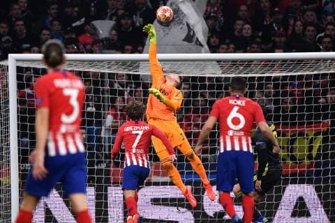 Photo Alfredo Falcone - LaPresse20 02 2019 Roma (Italy SoccerAtletico Madrid - JuventusUefa Champions League 2018 2019 - Wanda Metropolitano Stadium of MadridIn the pic:szczesny  Copyright: xAlfredoxFalconex-xLaPresse ALFREx