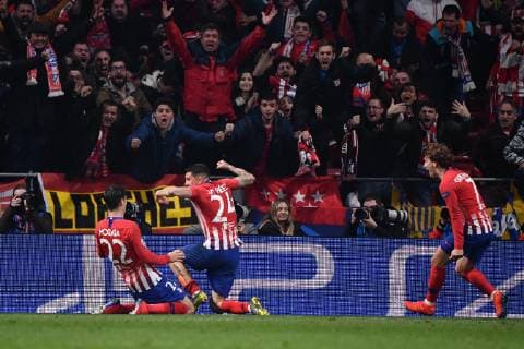 Photo Alfredo Falcone - LaPresse20 02 2019 Roma (Italy SoccerAtletico Madrid - JuventusUefa Champions League 2018 2019 - Wanda Metropolitano Stadium of MadridIn the pic:gimenez celebrates  Copyright: xAlfredoxFalconex-xLaPresse ALFREx