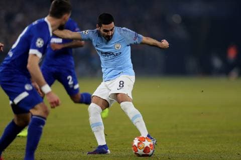 Ilkay Gündogan Manchester City at the Champions League first leg of the 2018 season 19 FC Schalke 04 Manchester City Copyright Thomas Pakusch Copyright: Thomas Pakusch