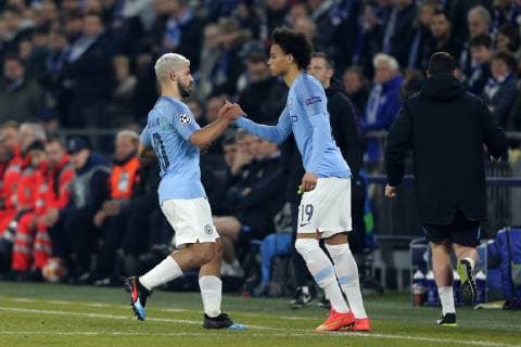v l Sergio Agueero Manchester will be replaced for him Leroy Sane Manchester will play FC Schalke 04 vs Manchester City Football Champions League Round of 16 20 02 2019 FC Schalke 04 vs Manchester City Football Champions League Round of 16 20 02 2019 Gelsenkirchen Copyright: xEIBNER MarioxHommesx EP_MHS