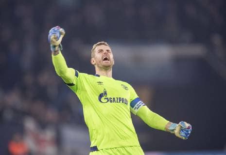 Jubel Torwart Ralf FAEHRMANN (FÄHRMANN) (GE) Fussball Champions League Achtelfinale Hinspiel, FC Schalke 04 (GE) - Manchester City (ManCity), am 20.02.2019 in Gelsenkirchen Deutschland. *** Jubilation Goalkeeper Ralf FAEHRMANN FÄHRMANN GE Football Champions League Round of 16 First leg FC Schalke 04 GE Manchester City ManCity on 20 02 2019 in Gelsenkirchen Germany