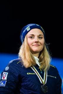 190222 Silver medalist Stina Nilsson of Sweden at the medal ceremony for womenÂ s cross country skiing sprint during the FIS Nordic World Ski Championships on February 22 2019 in Seefeld in Tirol Photo Joel Marklund BILDBYRAN kod JM 87883,  Copyright: JOELxMARKLUND BB190222JM123