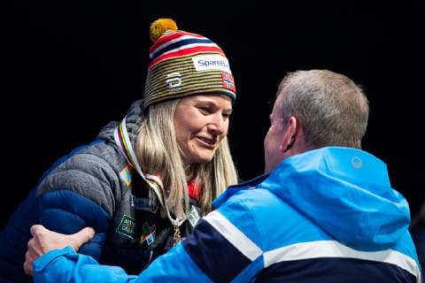 190222 Bronze medalist Mari Eide of Norway at the medal ceremony for womenÂ s cross country skiing sprint during the FIS Nordic World Ski Championships on February 22 2019 in Seefeld in Tirol Photo Joel Marklund BILDBYRAN kod JM 87883,  Copyright: JOELxMARKLUND BB190222JM124
