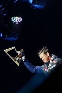Sport Bilder des Tages Nordische Ski WM in Seefeld, Langlauf Sprint Herren, Siegerehrung NORDIC SKIING - FIS Nordic World Ski Championships Seefeld 2019 SEEFELD,AUSTRIA,22.FEB.19 - NORDIC SKIING, CROSS COUNTRY SKIING - FIS Nordic World Ski Championships, medal plaza, award ceremony, sprint, men. Image shows Johannes Hoesflot Klaebo (NOR). Keywords: medal. GEPAxpictures xChristianxWalgram