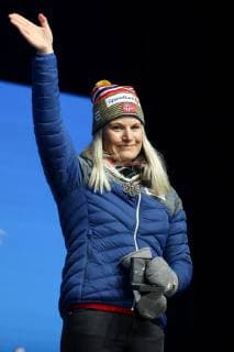 Nordische Ski WM in Seefeld, Langlauf Sprint Damen, Siegerehrung NORDIC SKIING - FIS Nordic World Ski Championships Seefeld 2019 SEEFELD,AUSTRIA,22.FEB.19 - NORDIC SKIING, CROSS COUNTRY SKIING - FIS Nordic World Ski Championships, medal plaza, award ceremony, sprint, ladies. Image shows Mari Eide (NOR). GEPAxpictures xChristianxWalgram