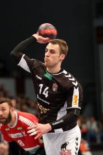 Handball 2 Handball Bundesliga 2018 2019 Handball Sportverein Hamburg vs. HC Rhein Vikings Lukas Ossenkopp Handball Sportverein Hamburg 7meter successful Sporthalle Hamburg Hamburg