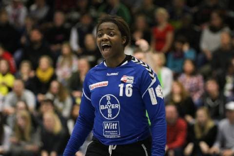 Vaneesa Fehr Leverkusen loudly handball 1 Bundesliga womens handball Borussia Dortmund vs. Bayer 04 Leverkusen Herdecke Sporthalle Bleichstein 22 02 2019 Herdecke Sporthalle Bleichstein NRW Germany