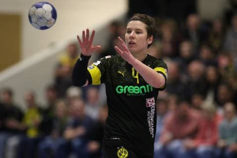 Alina Grijseels Dortmund in action Handball 1 Bundesliga Women Handball Borussia Dortmund vs. Bayer 04 Leverkusen Herdecke Sporthalle Bleichstein 22 02 2019 Herdecke Sporthalle Bleichstein NRW Germany