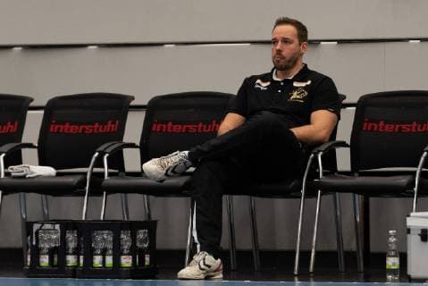 Christian Poehler HC Elbflorenz Dresden Chef Trainer HBW Balingen Weilstetten vs HC Elbflorenz Dresden Handball DKB Herren 2 Bundesliga 23 Spieltag Saison 18 19 GER 23 02 2019 HBW Balingen Weilstetten vs HC Elbflorenz Dresden Handball DKB Herren 2 Bundesliga 23 Spieltag Saison 18 19 GER 23 02 2019 Balingen Copyright: xEIBNER WolfgangxFrankx EP_WFK