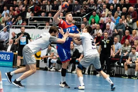 Norman Floedl HC Elbflorenz Dresden 17 Niklas Diebel HBW Balingen Weilstetten 17 Robin Hoffmann HC Elbflorenz Dresden 24 HBW Balingen Weilstetten vs. HC Elbflorenz Dresden Handballl DKB Herren 2 Bundesliga 23 Spieltag Saison 18 19 GER 23 02 2019 HBW Balingen Weilstetten vs HC Elbflorenz Dresden Handballl DKB Herren 2 Bundesliga 23 Spieltag Saison 18 19 GER 23 02 2019 Balingen Weilstetten vs. HC Elbflorenz Dresden Handballl DKB Herren 2 Bundesliga 23 Spieltag Saison 18 19 GER 23 02 2019 Balingen Copyright: xEIBNER WolfgangxFrankx EP_WFK
