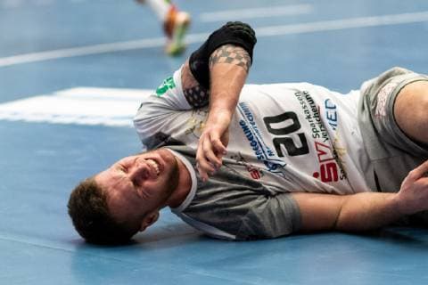 Nils Kretschmer HC Elbflorenz Dresden 20 at ground HBW Balingen Weilstetten vs HC Elbflorenz Dresden Handball DKB Men 2 Bundesliga 23 Matchday Season 18 19 GER 23 02 2019 HBW Balingen Weilstetten vs HC Elbflorenz Dresden Handball DKB Men 2 Bundesliga 23 Matchday Season 18 19 GER 23 02 2019 Balingen Copyright: xEIBNER WolfgangxFrankx EP_WFK