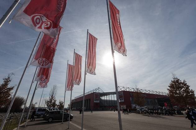 Mainz Germany 23 02 2019 1 Bundesiga 23 Matchday 1 FSV Mainz 05 FC Schalke 04 Exterior view Opel Arena DeFodi541
