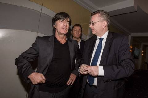 Football Coach Jogi Löw with DFB President Reinhard Grindel at the 3 Amateur Football Congress in Kassel Hesse Germany on 24 February 2019 3 Amateur Football Congress in Kassel Kassel Germany Copyright: xSocher xEibner-Pressefotox EP_kso