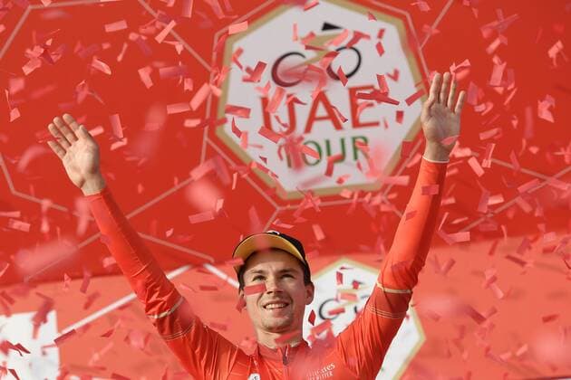 Sport Themen der Woche KW08 Sport Bilder des Tages Photo LaPresse - Fabio Ferrari February 24, 2019 Abu Dhabi (United Arab Emirates) Cycling UAE Tour 2019 - Stage 1 - From Al Hudayriat Island to Al Hudayriat Island - TTT 9,9 miles In the pic: Primoz Roglic (Team Jumbo - Visma)  Copyright: xFabioxFerrari LaPresse LaPresse x