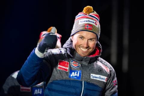 190224 Gold medalist Emil Iversen of Norway at the medal ceremony for menÂ s team sprint during the FIS Nordic World Ski Championships on February 24 2019 in Seefeld in Tirol Photo Vegard Wivestad Grott BILDBYRAN kod VG 170298,  Copyright: VEGARDxWIVESTADxGRoTT BB190224ZB030