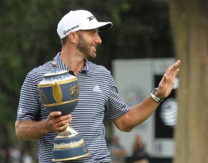 US golfer Dustin Johnson reacts after winning the World Golf Championship Mexico 2019, at the Chapultepec Glof Club, in Mexico City, Mexico, 24 February 2019. World Golf Championship Mexico 2019 !ACHTUNG: NUR REDAKTIONELLE NUTZUNG!  Copyright: xMarioxGuzmánx AME8957 20190225-636866538028955511