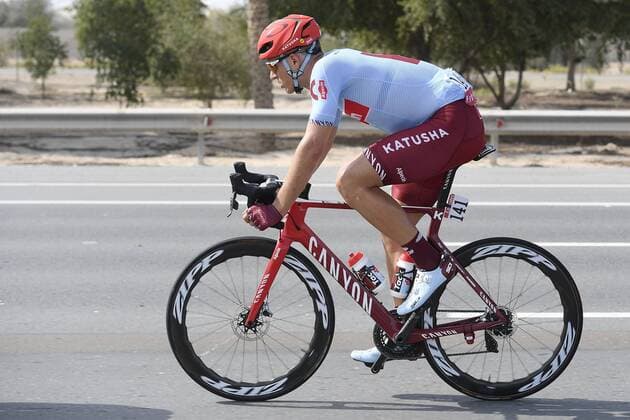 Photo LaPresse - Fabio Ferrari February 25, 2019 Abu Dhabi (United Arab Emirates) Cycling UAE Tour 2019 - Stage 2 - From Yas Island Yas Mall to Abu Dhabi Breakwater Big Flag - 114,3 miles In the pic: during the race KITTEL Marcel(GER)TEAM KATUSHA ALPECIN  Copyright: xFabioxFerrari LaPresse LaPresse x
