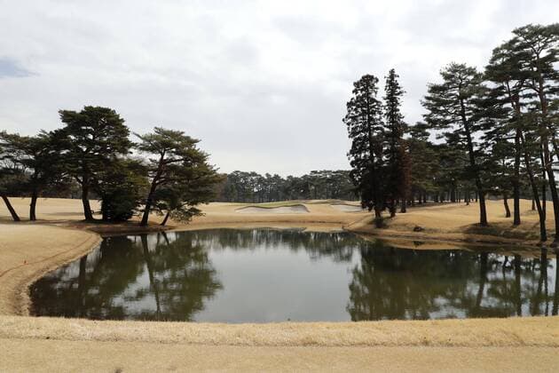 Tokyo Olympics golf venue Photo taken on Feb. 25, 2019, shows the 10th hole of the Kasumigaseki Country Club, the 2020 Summer Olympics venue for golf, in Kawagoe, Saitama Prefecture, eastern Japan. 