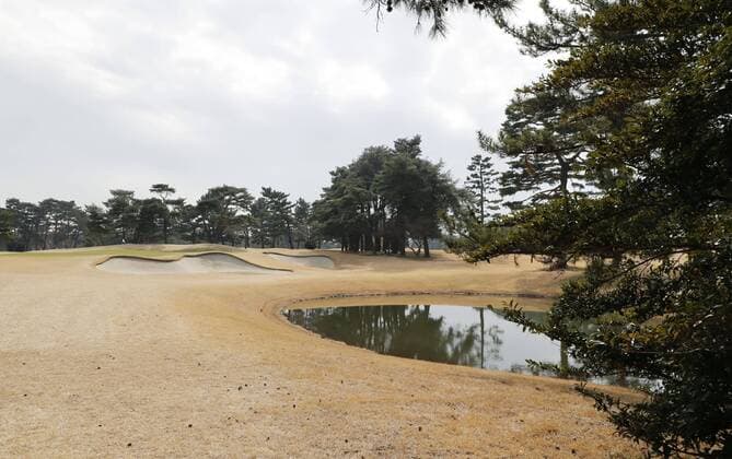 Tokyo Olympics golf venue Photo taken on Feb. 25, 2019, shows the 10th hole of the Kasumigaseki Country Club, the 2020 Summer Olympics venue for golf, in Kawagoe, Saitama Prefecture, eastern Japan. 