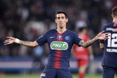 JOIE - 11 ANGEL DI MARIA (PSG) FOOTBALL : Paris SG vs Dijon - Coupe de France - 26 02 2019 AnthonyBIBARD FEP Panoramic 