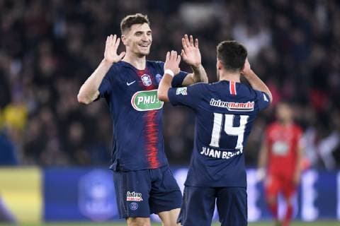 JOIE - 12 THOMAS MEUNIER (PSG) FOOTBALL : Paris SG vs Dijon - Coupe de France - 26 02 2019 AnthonyBIBARD FEP Panoramic 