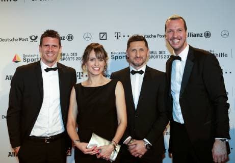 Wiesbaden Germany 02 02 2019 49 Ball des Sports 2019 of the Stiftung Deutsche Sporthilfe Andy Schmid Alexander Petersson Pascal Pommes Hens DeFodi506
