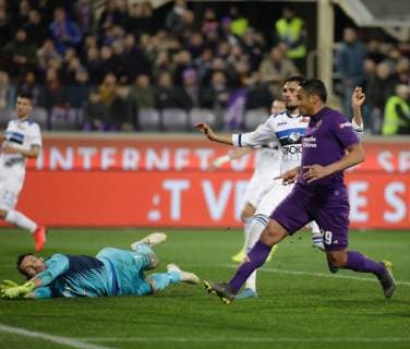Photo Marco Bucco - LaPresse 27 02 2019 Firenze ( Italy) Soccer Fiorentina - Atalanta Italian Football Tim Cup 2018 - 2019 - "Artemio Franchi" Stadium In the pic: Luis Muriel scores the goal of 3-3  Copyright: xMarcoxBucco LaPressex