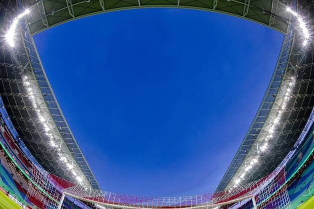 Football DFB Cup Men Season 2018 2019 RB Leipzig and VfL Wolfsburg Red Bull Arena during the match in the round of 16 of the DFB Cup 2018 2019 between RB Leipzig and VfL Wolfsburg in the Red Bull Arena on 6 February 2019 in Leipzig Saxony Germany DFL DFB REGULATIONS PROHIBIT ANY USE OF PHOTOGRAPHS as IMAGE SEQUENCES and or QUASI VIDEO