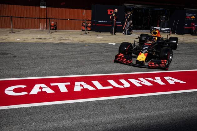 Sport Themen der Woche KW09 Sport Bilder des Tages February 28, 2019 - Barcelona, Catalonia, Spain - Pierre Gasly from France with 10 Aston Martin Red Bull Racing - Honda RB15 in action during the Formula 1 2019 Pre-Season Tests at Circuit de Barcelona - Catalunya in Montmelo, Spain on February 28. F1 Testing In Barcelona - Day 3  - ZUMAn230 20190228_zaa_n230_201 Copyright: xXavierxBonillax