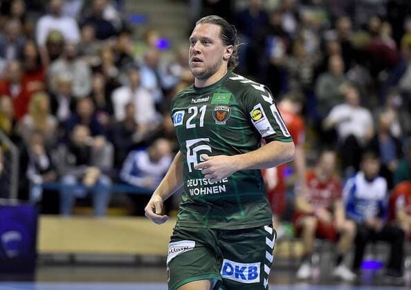DKB HBL Fuechse Berlin vs SG BBM Bietigheim 28 02 2019 HBL Fuechse Berlin vs SG BBM Bietigheim v l Mattias Zachrisson Fuechse Berlin 21 in the Max Schmeling Hall Berlin 28 02 2019 xDLx