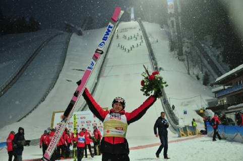 2019.03.01 Seefeld Mistrzostwa Swiata w Narciarstwie Klasycznym Seefeld 2019 Skoki narciarskie - konkurs na normalnej skoczni w Seefeld HS109 N z Dawid Kubacki Foto Martyna Szydlowska Newspix 2019.03.01 Seefeld FIS Nordic World Ski Championship Seefeld 2019 Ski jumping Skispringen Ski nordisch - normal hill competition Seefeld HS109 Dawid Kubacki Credit: Martyna Szydlowska Newspix --- Newspix.pl  20190301_MS_017