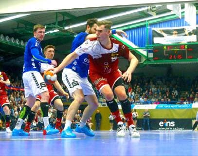 Tim Zechel Essen Handball 2 League 2018 19 EHV Aue TUSEM Essen 32 33 am 1 3 2019 EHV Aue TUSEM Essen