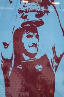 2nd March 2019, London Stadium, London, England; EPL Premier League football, West Ham United versus Newcastle United; Giant banners dedicated to West Ham United legend Billy Bonds MBE as the East Stand is named after him  ActionPlus12110040 JohnxPatrickxFletcher