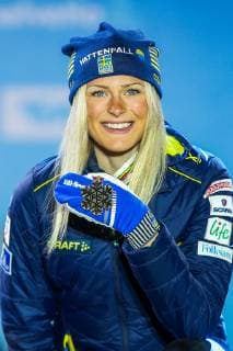 NORDIC SKIING - FIS Nordic World Ski Championships Seefeld 2019 SEEFELD,AUSTRIA,02.MAR.19 - NORDIC SKIING, CROSS COUNTRY SKIING - FIS Nordic World Ski Championships, Medal Plaza, award ceremony, 30km mass start, ladies. Image shows Frida Karlsson (SWE). GEPAxpictures xPhilippxBrem