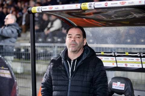 STEPHANE MOULIN (ENTRAINEUR ANGERS) FOOTBALL : Angers vs Monaco - Ligue 1 Conforama - 02 03 2019 FEP Panoramic 