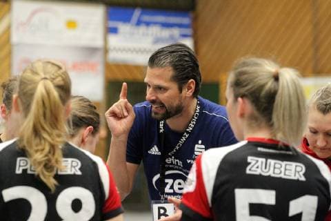 BSV Trainer Norman Rentsch Handball 2 HBF TG Nuertingen vs BSV Sachsen Zwickau 2019 03 02 Handball 2 HBF TG Nuertingen vs BSV Sachsen Zwickau Nuertingen Copyright: xEIBNER SebastianxBaurx EP_SBAUR
