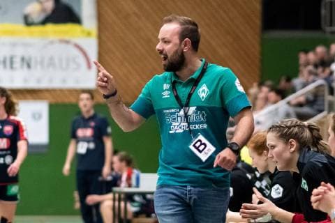 Dominic Buttig SV Werder Bremen Head Coach SG H2Ku Herrenberg Kuties vs SV Werder Bremen Handball 2 Bundesliga Women HBF Season 18 19 02 03 2019 SG H2Ku Herrenberg Kuties vs SV Werder Bremen Handball 2 Bundesliga Women HBF Season 18 19 02 03 2019 Mens Handball Copyright: xEIBNER WolfgangxFrankx EP_WFK