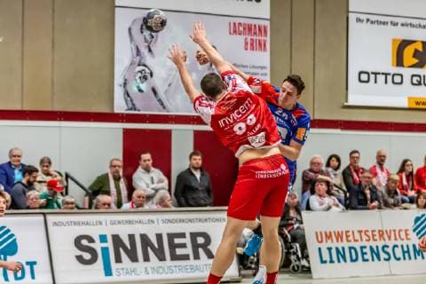 Lukas Saueressig HBW TUS Ferndorf HBW Balingen Handball 2 League 02 03 2019 Ferndorf Copyright: xEIBNER Burbachx EP_BURBACH