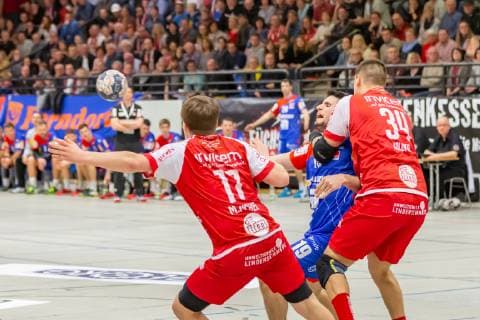 Juan de la Pena HBW at the district TUS Ferndorf HBW Balingen Handball 2 League 02 03 2019 Ferndorf Copyright: xEIBNER Burbachx EP_BURBACH