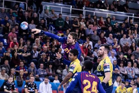 March 2, 2019 - Barcelona, Barcelona, Spain - Kamil Syprzak, 21 of FC Barcelona Barca Lassa during the VELUX EHF Champions League match between FC Barcelona Lassa and Rhein-Neckar LoÂ¶wenat Palau Blaugrana, in Barcelona, Spain. March 02, 2019. Handball: VELUX EHF Champions League - FC Barcelona Lassa v Rhein-Neckar Löwen - ZUMAa181 20190302_zaa_a181_127 Copyright: xAFP7x
