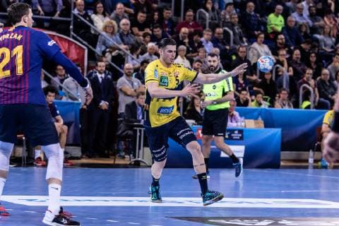 March 2, 2019 - Barcelona, Barcelona, Spain - Vladan Lipovina, 5 of Rhein-Neckar LoÂ¶wen during the VELUX EHF Champions League match between FC Barcelona Barca Lassa and Rhein-Neckar LoÂ¶wenat Palau Blaugrana, in Barcelona, Spain. March 02, 2019. Handball: VELUX EHF Champions League - FC Barcelona Lassa v Rhein-Neckar Löwen - ZUMAa181 20190302_zaa_a181_141 Copyright: xAFP7x
