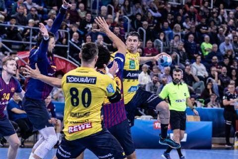 March 2, 2019 - Barcelona, Barcelona, Spain - Vladan Lipovina, 5 of Rhein-Neckar LoÂ¶wen during the VELUX EHF Champions League match between FC Barcelona Barca Lassa and Rhein-Neckar LoÂ¶wenat Palau Blaugrana, in Barcelona, Spain. March 02, 2019. Handball: VELUX EHF Champions League - FC Barcelona Lassa v Rhein-Neckar Löwen - ZUMAa181 20190302_zaa_a181_136 Copyright: xAFP7x